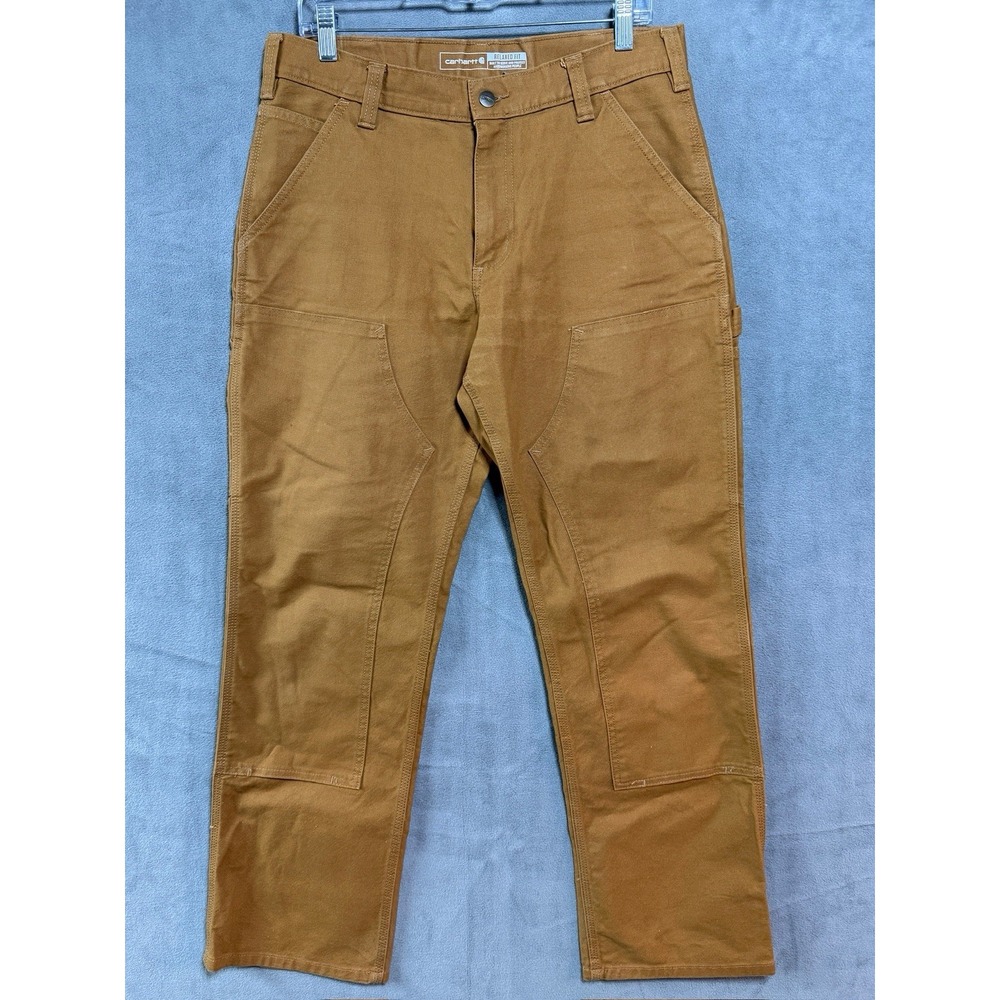 Carhartt Double Knee Rugged Flex Relaxed Duck Pants Mens 32x30 Brown 103334